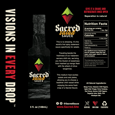 Case of 12 - Sacred Salad Sauce WITH individual display boxes