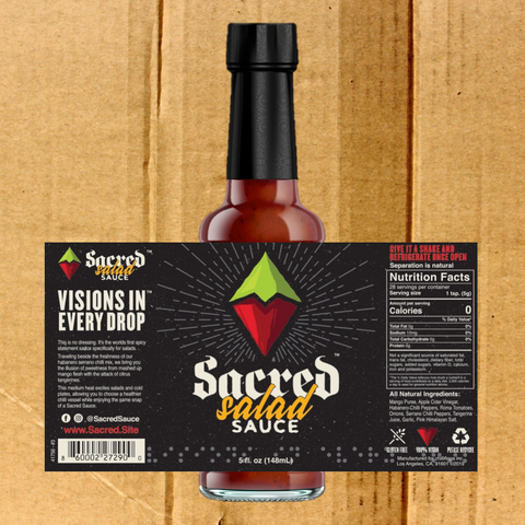 Case of 12 - Sacred Salad Sauce WITHOUT individual display boxes